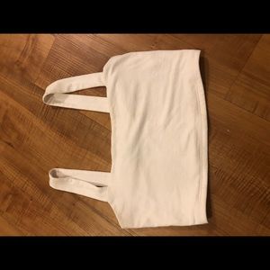 White cropped tank top